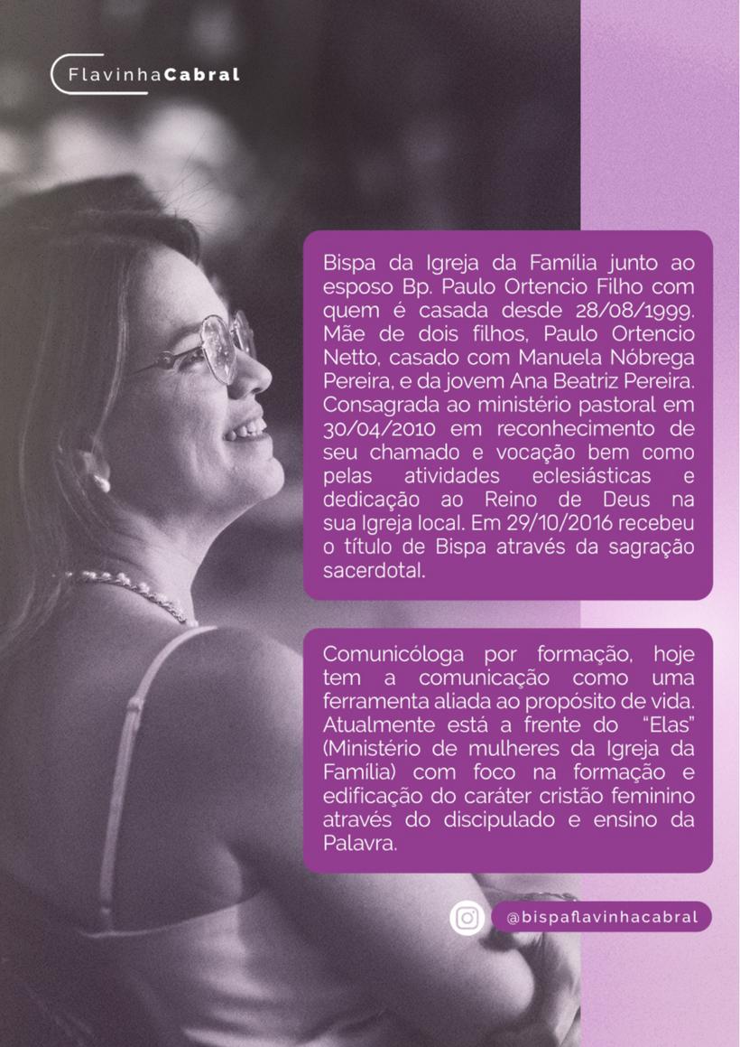 Sobre a autora, Flavinha Cabral
